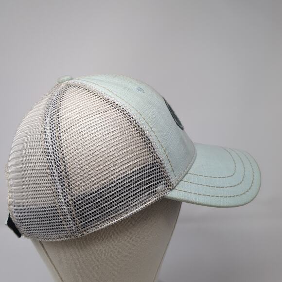 Mossy Oak Strapback Mesh Back Trucker Hat Blue One Size Embroidered - Picture 5 of 8